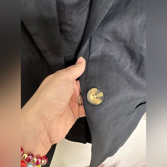 Quince 100% European Linen Structured Blazer Sz S - Picture 5 of 9